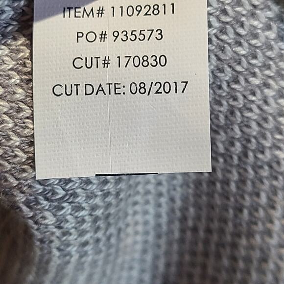 Torrid Cardigan Size 0 Large Long Sleeve Drape Sweater Coat Striped Open Front - Picture 11 of 12